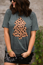 Load image into Gallery viewer, RTS Cheetah Christmas Tree Tee