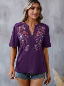 Wildflower Embroidered Top