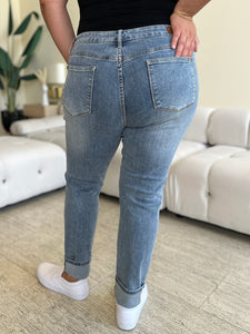 Judy Blue High Waist Cuff Hem Jeans