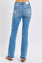 Load image into Gallery viewer, Judy Blue Mid Rise Destroyed Hem Distressed Jeans