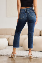 Load image into Gallery viewer, RFM Crop Dylan Tummy Control Distressed High Waist Raw Hem Jeans