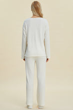 Load image into Gallery viewer, Cable-Knit Long Sleeve Top and Pants Set (Small-3X)