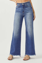 Load image into Gallery viewer, RISEN High Waist Raw Hem Wide Leg Jeans