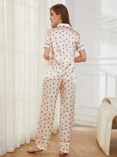 Load image into Gallery viewer, Contrast Piping Pocketed Top and Pants Lounge Set