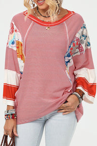 Boho Patchwork Long Sleeve Top (2 Colors)