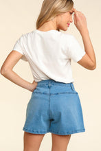 Load image into Gallery viewer, Haptics High Rise Button Fly Washed Denim Shorts