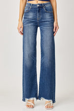 Load image into Gallery viewer, Risen High Rise Frayed Hem Wide Leg Jeans