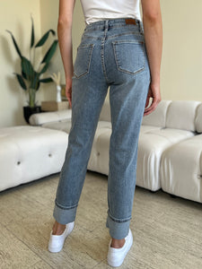 Judy Blue High Waist Cuff Hem Jeans