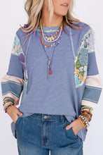 Load image into Gallery viewer, Boho Patchwork Long Sleeve Top (2 Colors)