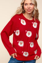 Load image into Gallery viewer, Haptics Santa Sparkle Brushed Sweater