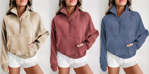 Cozy Vibes Half-Zip Pullover (3 Colors)