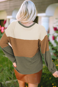 Autumn Glow Waffle Knit Top