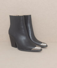 Load image into Gallery viewer, Zion - Bootie with Etched Metal Toe