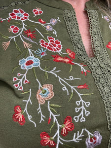 Wildflower Embroidered Top