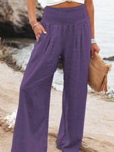 Load image into Gallery viewer, Smocked Waist Wide Leg Pants (7 Colors)