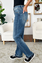 Load image into Gallery viewer, Judy Blue Mid Rise Release Hem Jeans