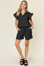 Load image into Gallery viewer, Double Take Flounce Sleeve Top and Shorts Set (7 Colors)