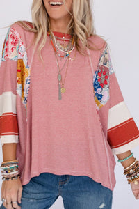 Boho Patchwork Long Sleeve Top (2 Colors)