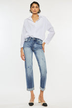 Load image into Gallery viewer, Kancan High Rise Cuffed Straight Jeans