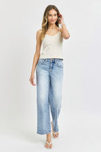 Load image into Gallery viewer, RISEN Tummy Control High Rise Crop Wide Leg Jeans