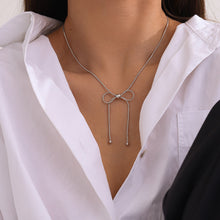 Load image into Gallery viewer, Stainless Steel Bow Necklace