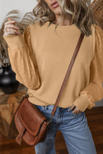 Load image into Gallery viewer, Layered Eyelet Sleeve Pullover