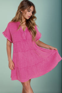 Tiered Gauze Dress
(2 Colors)