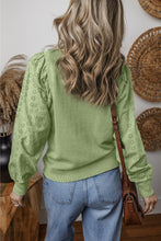 Load image into Gallery viewer, Layered Eyelet Sleeve Pullover