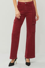 Load image into Gallery viewer, RISEN Full Size High Rise Wide Leg Cargo Jeans