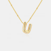 Load image into Gallery viewer, Gold-Plated Letter Pendant Necklace