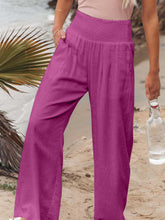 Load image into Gallery viewer, Smocked Waist Wide Leg Pants (7 Colors)