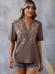 Wildflower Embroidered Top