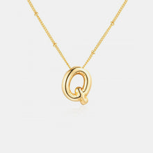 Load image into Gallery viewer, Gold-Plated Letter Pendant Necklace