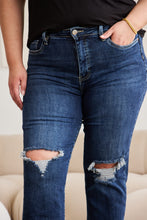 Load image into Gallery viewer, RFM Crop Dylan Tummy Control Distressed High Waist Raw Hem Jeans