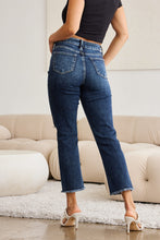 Load image into Gallery viewer, RFM Crop Dylan Tummy Control Distressed High Waist Raw Hem Jeans