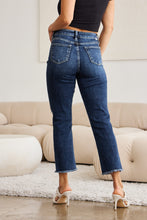 Load image into Gallery viewer, RFM Crop Dylan Tummy Control Distressed High Waist Raw Hem Jeans