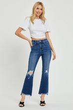 Load image into Gallery viewer, RISEN High Rise Distressed Crop Flare Jeans