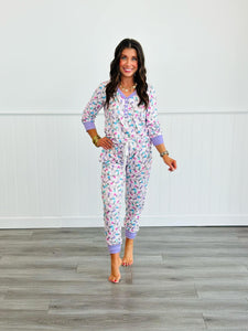 Preorder:Long Sleeve Women Jogger PJ Set -#3-Light(Close08/30/2024)