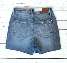 Load image into Gallery viewer, Judy Blue High Waist Rhinestone Denim Shorts