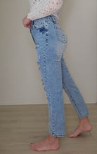 Load image into Gallery viewer, Delilah High Waist Frayed Hem Destructed Slim Jeans