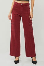 Load image into Gallery viewer, RISEN Full Size High Rise Wide Leg Cargo Jeans