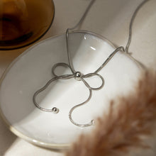 Load image into Gallery viewer, Stainless Steel Bow Necklace