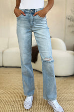 Load image into Gallery viewer, Judy Blue High Waist Distressed Straight Jeans