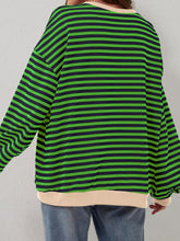 Load image into Gallery viewer, Lovelet Contrast Striped Long Sleeve Sweatshirt