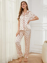 Load image into Gallery viewer, Contrast Piping Pocketed Top and Pants Lounge Set