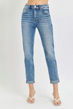 Load image into Gallery viewer, Risen High Rise Cropped Roll Up Jeans