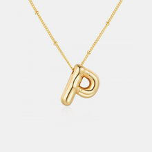 Load image into Gallery viewer, Gold-Plated Letter Pendant Necklace