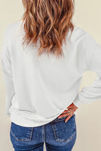 Load image into Gallery viewer, Sequin Round Neck Long Sleeve Sweatshirt