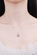 Load image into Gallery viewer, Moissanite Square Pendant Chain Necklace