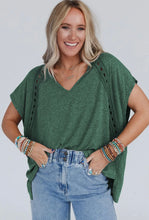 Load image into Gallery viewer, Lace V-Neck Top (2 Colors)